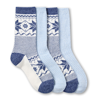 Denver Hayes Women's SuperSoft Snowflake Socks 2pk