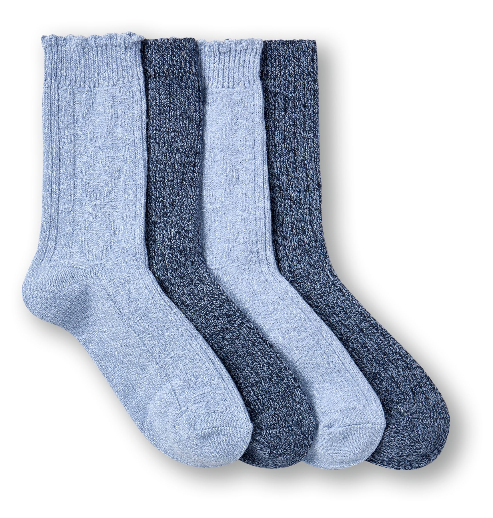 Denver Hayes Women's SuperSoft Cable Knit Socks 2pk