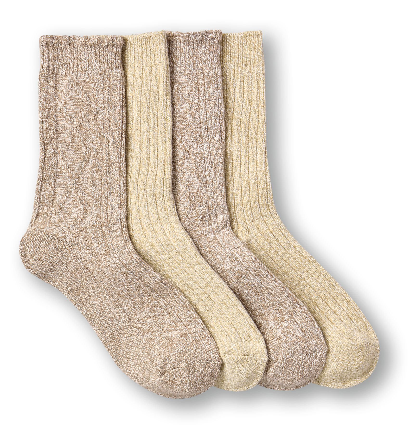 Chaussettes en tricot torsadé ultradouces pour femmes, Denver Hayes, paquet de 2&nbsp;paires