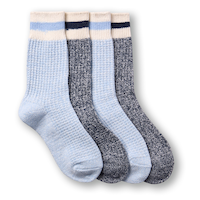 Denver Hayes Women's SuperSoft Waffle Crew Socks 2pk