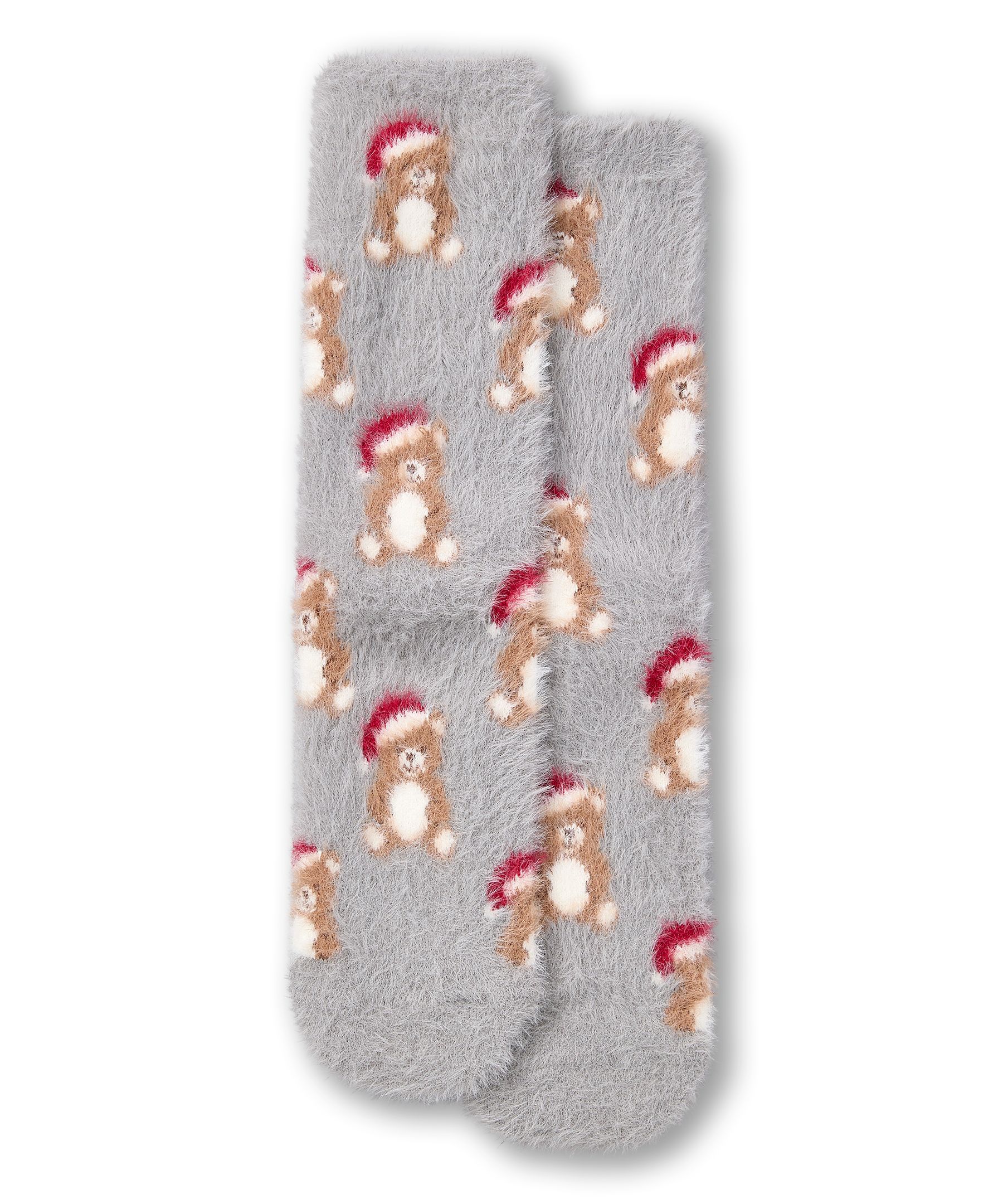 Denver Hayes Women's SuperSoft Furry Bear Crew Socks