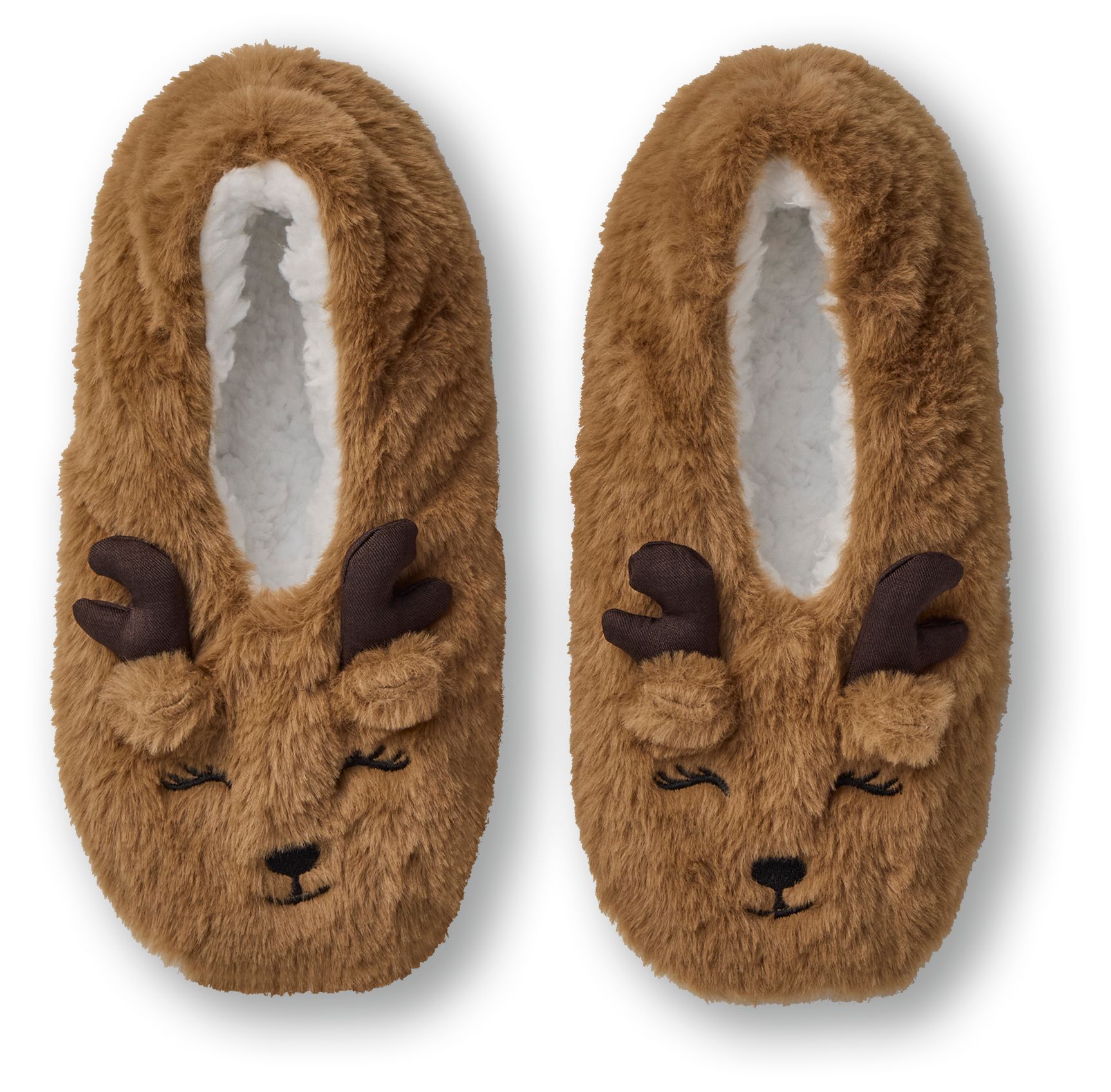 Denver Hayes Women's Faux Fur Critter Slipper Socks