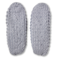 Denver Hayes Women's Supersoft Chunky Knit Pom Slipper Socks