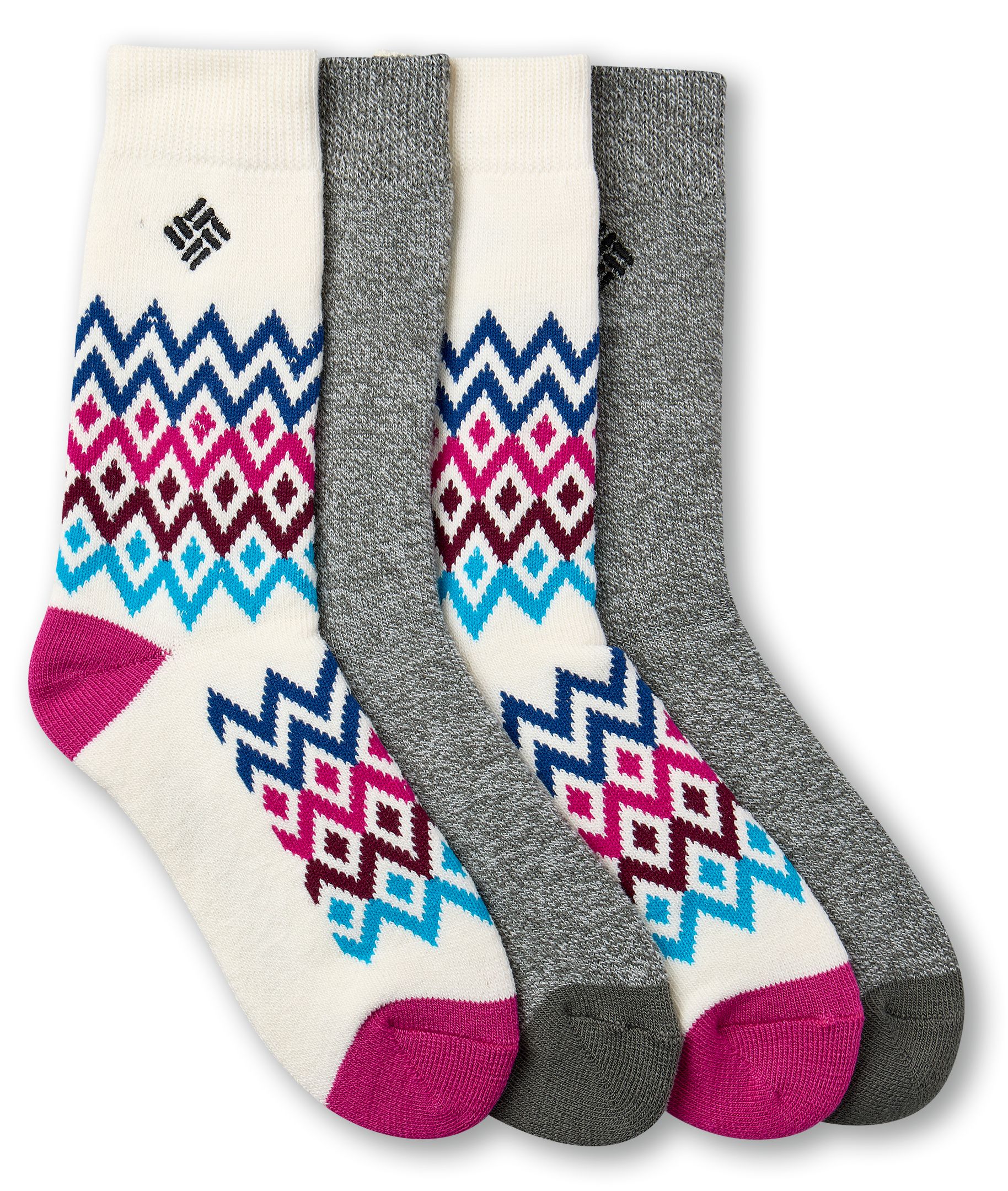 Columbia Women's Thermal Zigzag Socks 2-pk