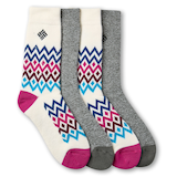 Columbia Women's Thermal Zigzag Socks 2-pk Side_Right