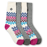 Columbia Women's Thermal Zigzag Socks 2-pk