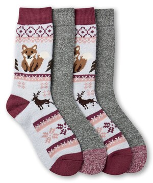 Columbia Women's Thermal Fox Socks2-pk