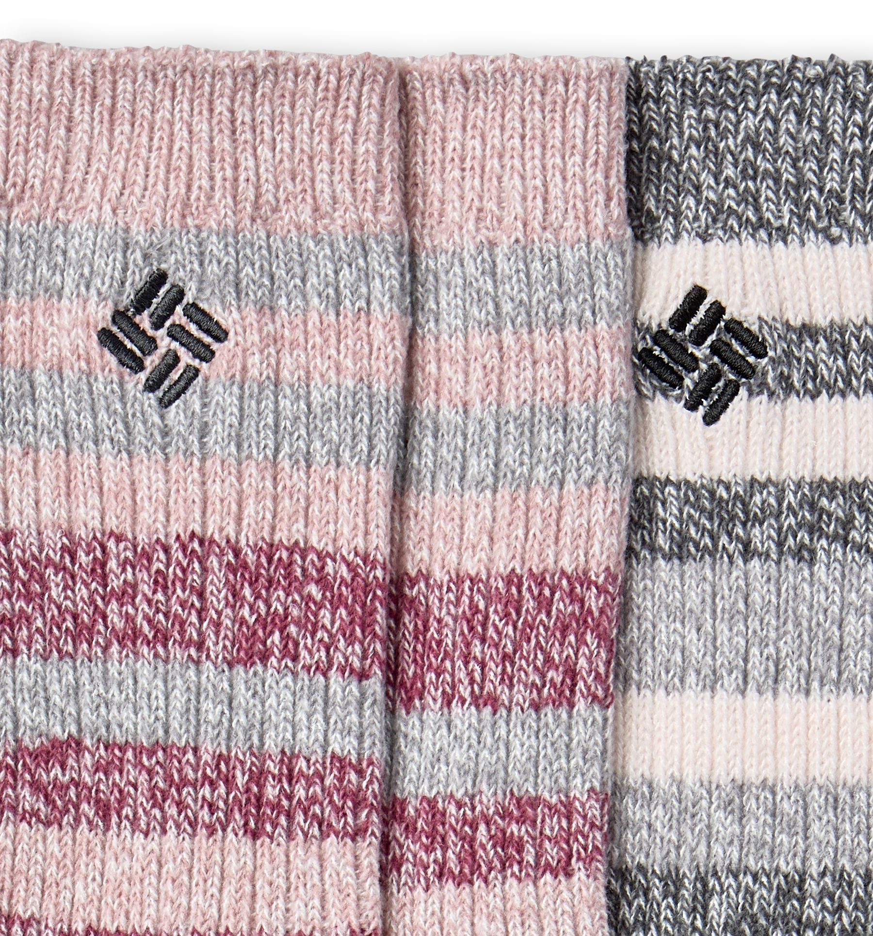Columbia Women's Canyon Stripe Super Soft Socks 2-pk