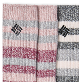 Columbia Women's Canyon Stripe Super Soft Socks 2-pk CloseUp