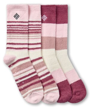 Columbia Women's Cozy Grippers Socks 2-pk