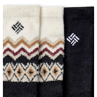 Chaussettes douillettes à relief antidérapant pour femmes, Columbia, paquet de 2&nbsp;paires