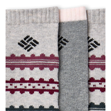 Columbia Women's Wool Ribbon Stripe Crew Socks 2-pk CloseUp