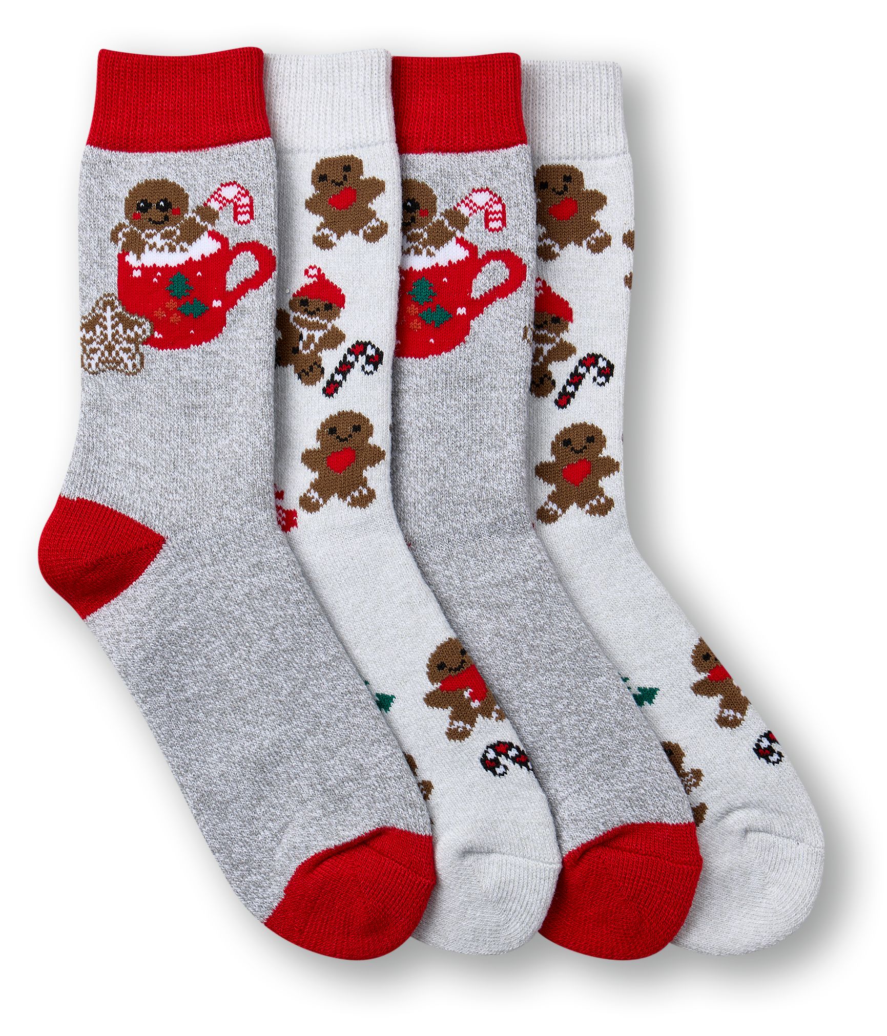 Columbia Women's Fleece Lined Holiday Gingerbread Socks