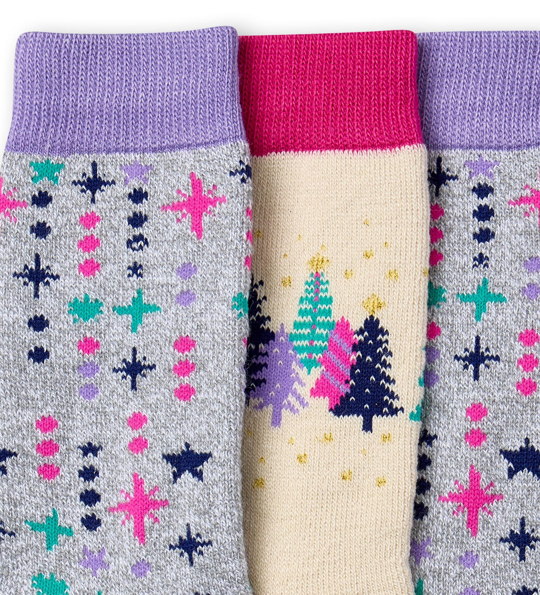 Columbia Women's Fleece Lined Holiday Tree Socks