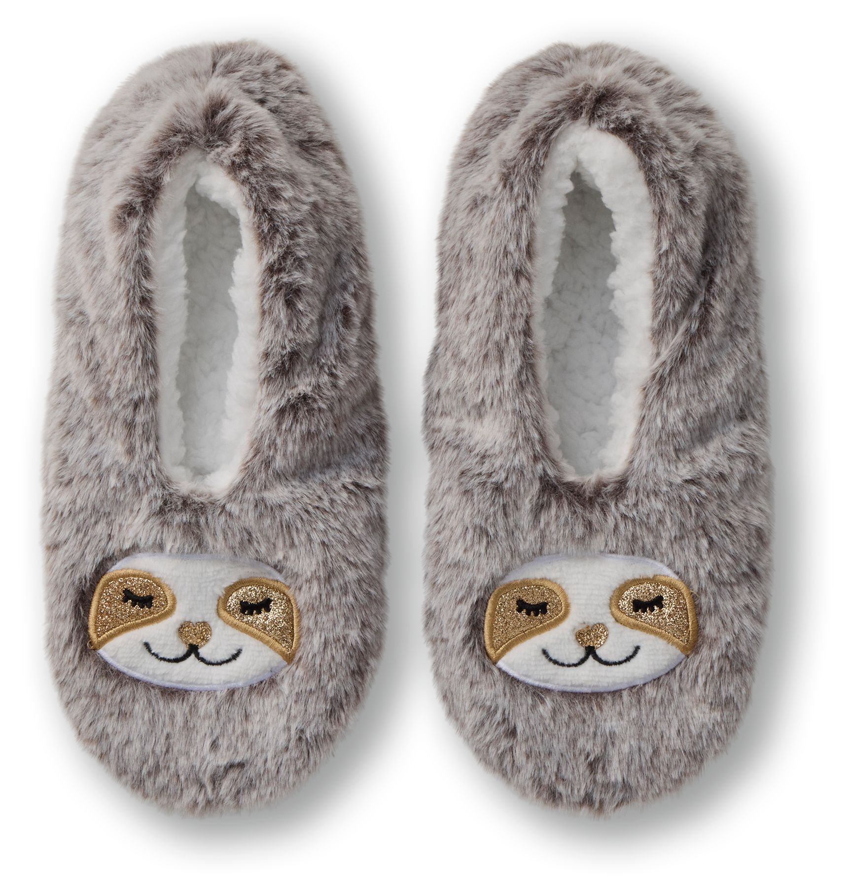 Denver Hayes Women's Faux Fur Critter Slipper Socks