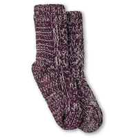 Denver Hayes Women's Chenille Cable Lounge Socks