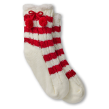 Denver Hayes Women's Cable Knit Stripe Lounge Socks