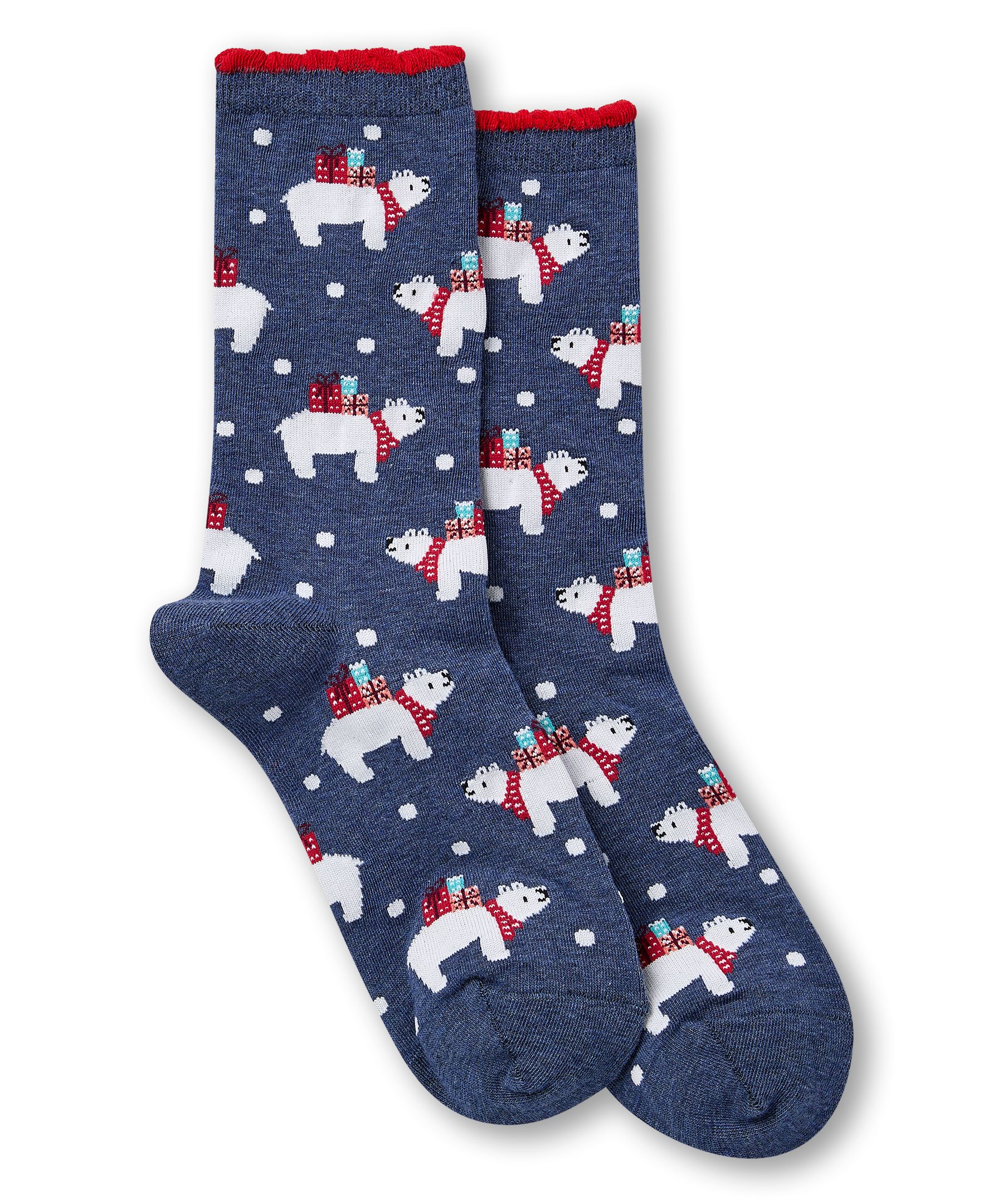 Denver Hayes Women's FRESHTECH® Novelty Holiday Crew Socks