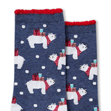 Denver Hayes Women's FRESHTECH® Novelty Holiday Crew Socks CloseUp
