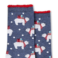 Denver Hayes Women's FRESHTECH® Novelty Holiday Crew Socks