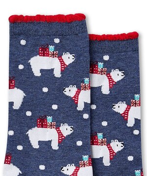 Denver Hayes Women's FRESHTECH® Novelty Holiday Crew Socks
