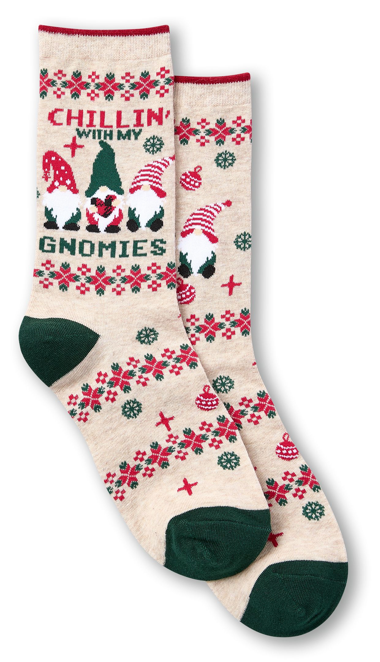 Denver Hayes Women's FRESHTECH® Novelty Holiday Crew Socks