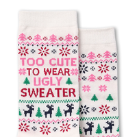 Mi-chaussettes fantaisie FRESHTECHMD des Fêtes pour femmes, Denver Hayes