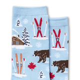 Denver Hayes Women's Novelty Pattern Crew Socks CloseUp