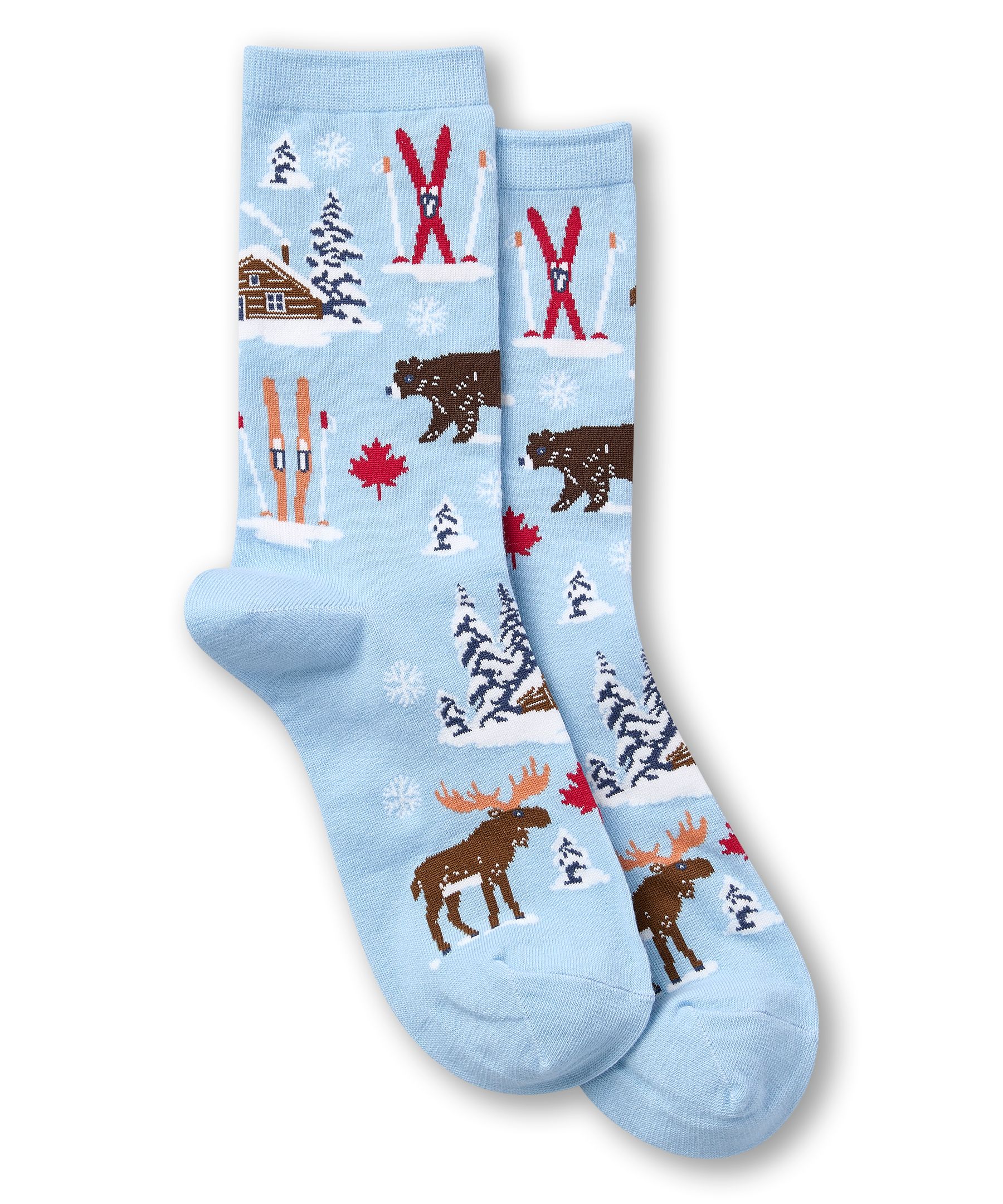 Denver Hayes Women's Novelty Pattern Crew Socks