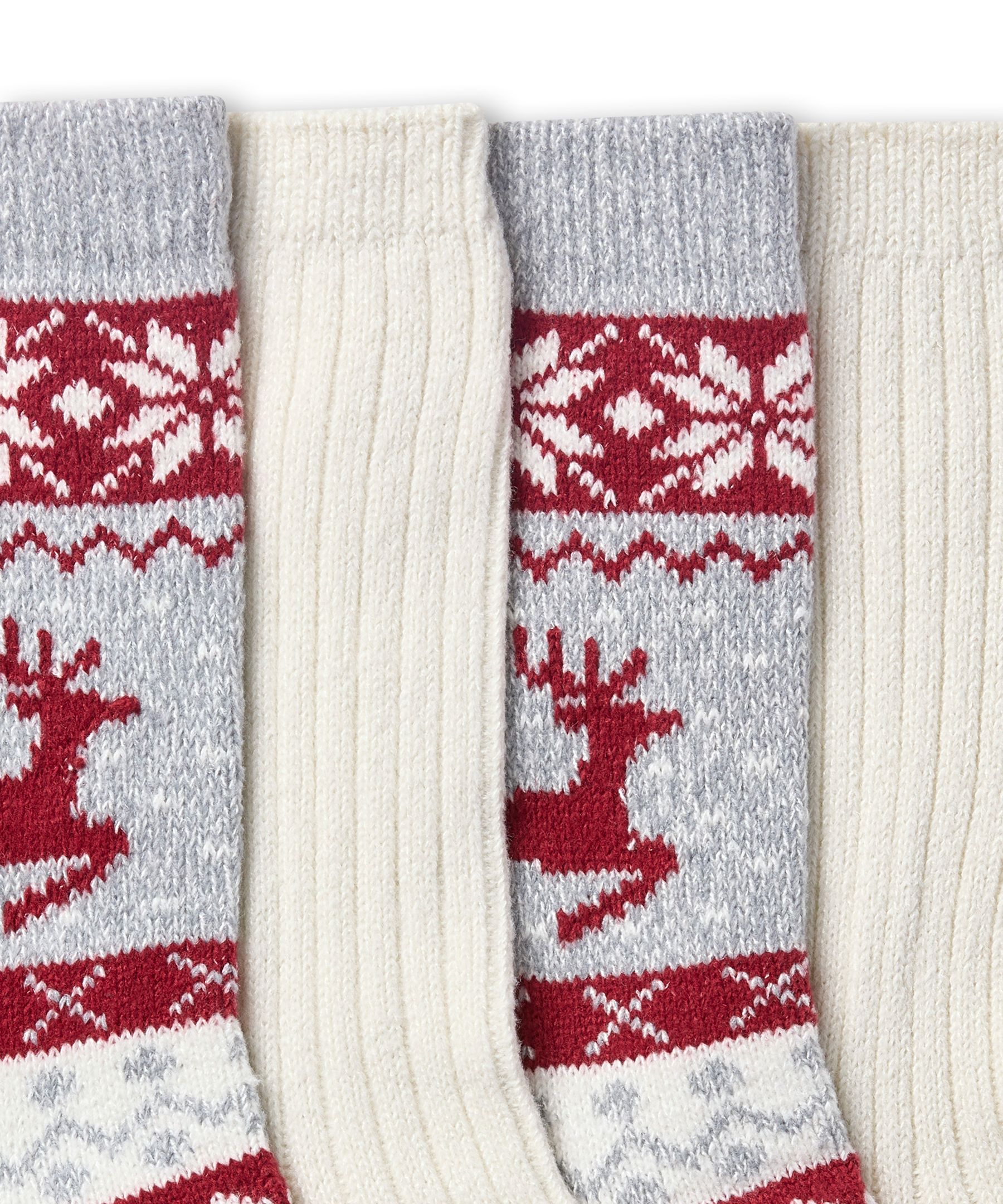 WindRiver Women's Heritage Reindeer Boot Socks 2-pk