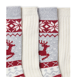 WindRiver Women's Heritage Reindeer Boot Socks 2-pk