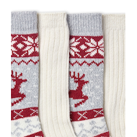 WindRiver Women's Heritage Reindeer Boot Socks 2-pk