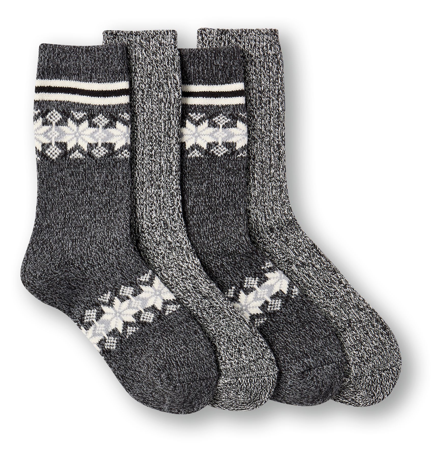 WindRiver Women's Heritage Snowflake Boot Socks 2-pk