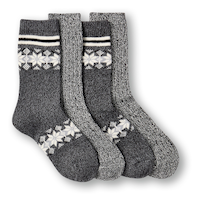 WindRiver Women's Heritage Snowflake Boot Socks 2-pk