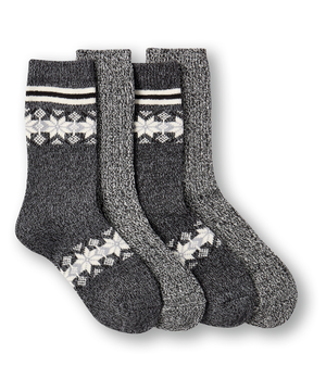 WindRiver Women's Heritage Snowflake Boot Socks 2-pk