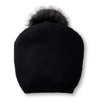 Tuque en tricot fin avec pompon pour femmes, Denver Hayes