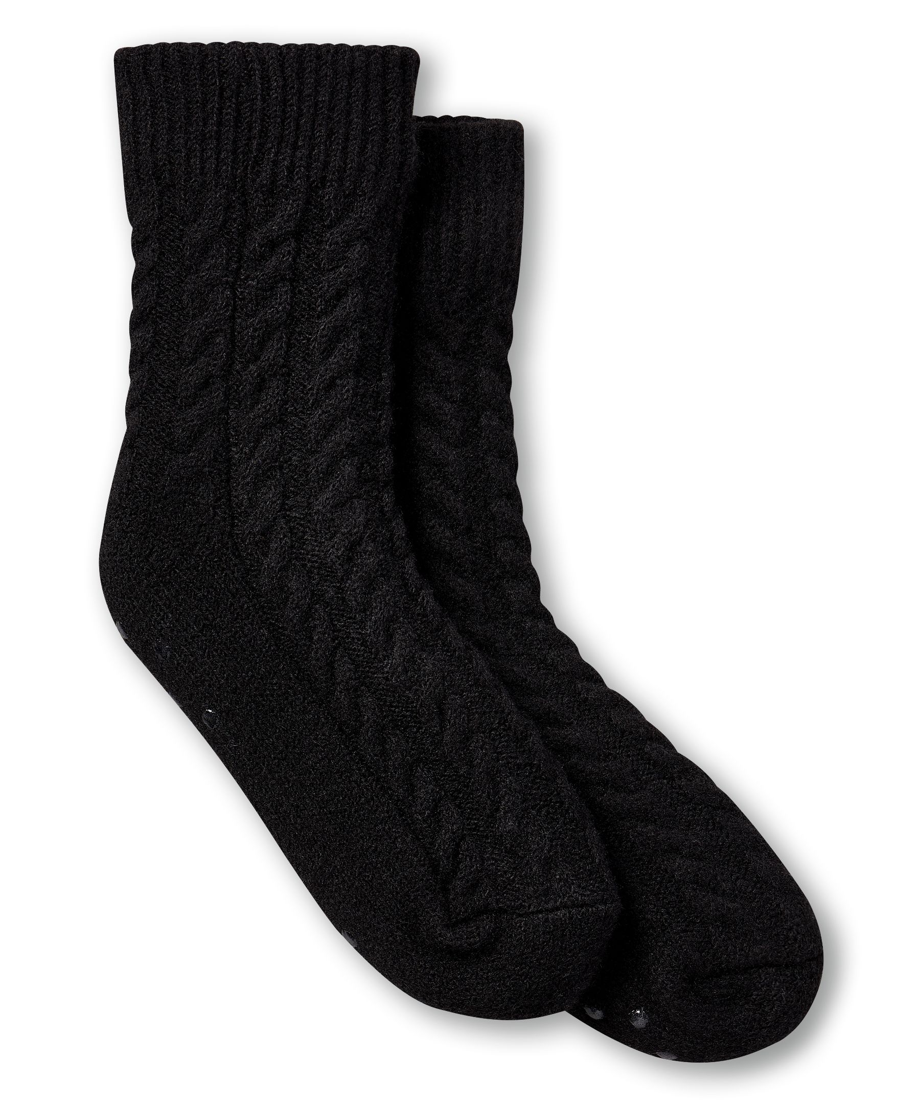 Denver Hayes Women's SuperSoft Cable Knit Lounge Socks