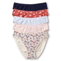 Culotte échancrée en coton extensible pour femmes, Denver Hayes, paquet de&nbsp;5