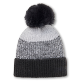 Denver Hayes Women's Fine Knit Cuff Pom Toque Front_Flat