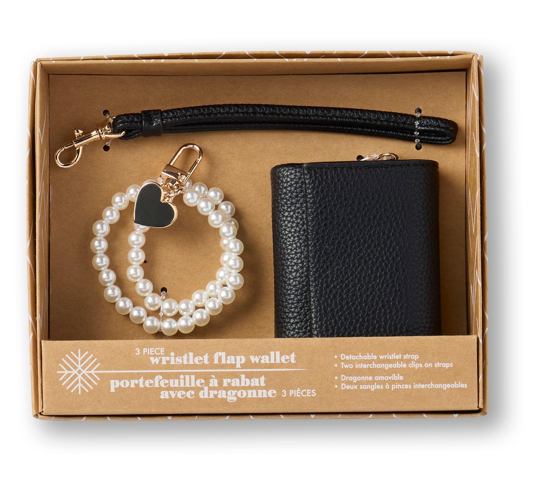 Denver Hayes Women's Small Wristlet Flap Wallet Front_Flat