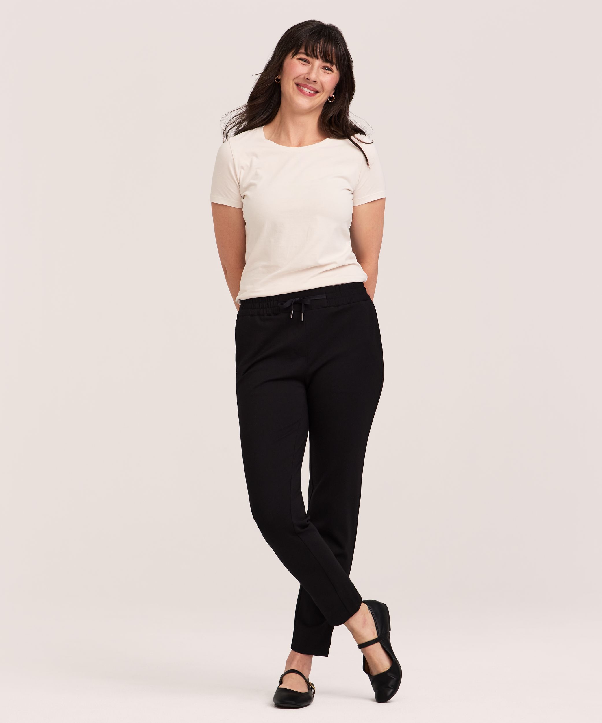 Denver Hayes Women's Easy Pull On Knit Pants