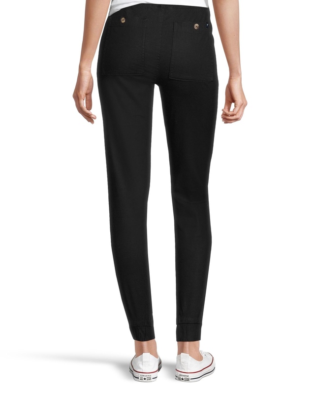 Denver Hayes Women's Linen High Rise Jogger Pants Marks