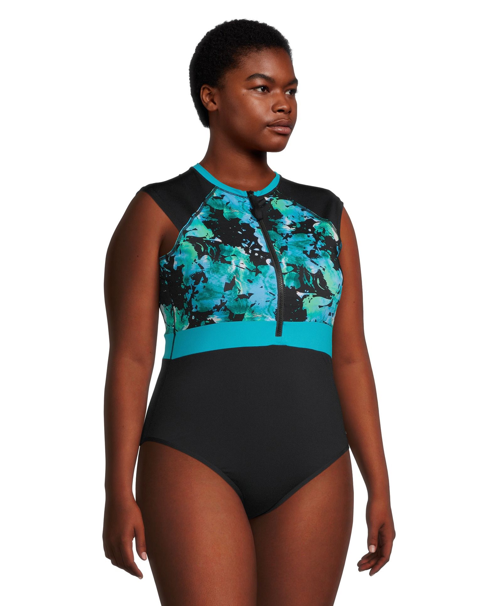 $150 ATM Women's Black Stretch Sleeveless One Piece Camisole Bodysuit Size  Small