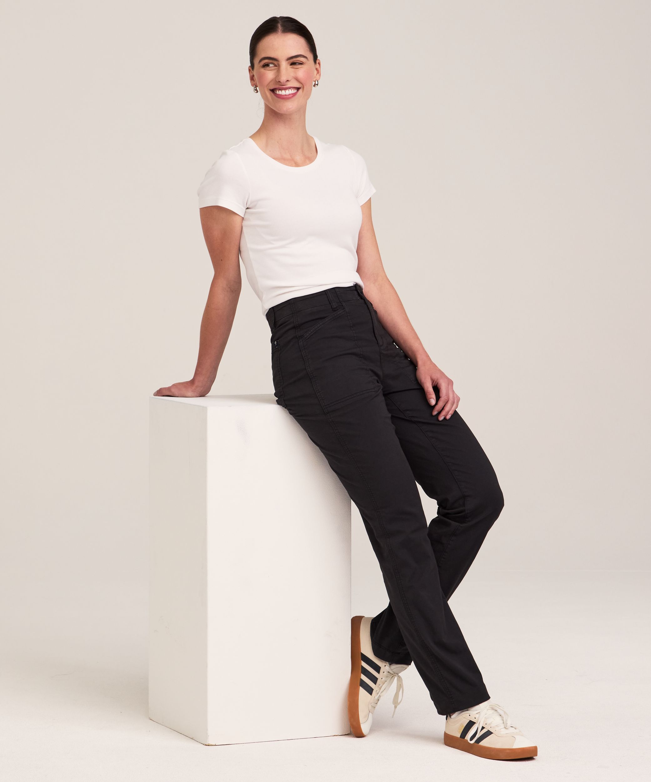 Denver Hayes Women's Garment Wash Stretch Pants