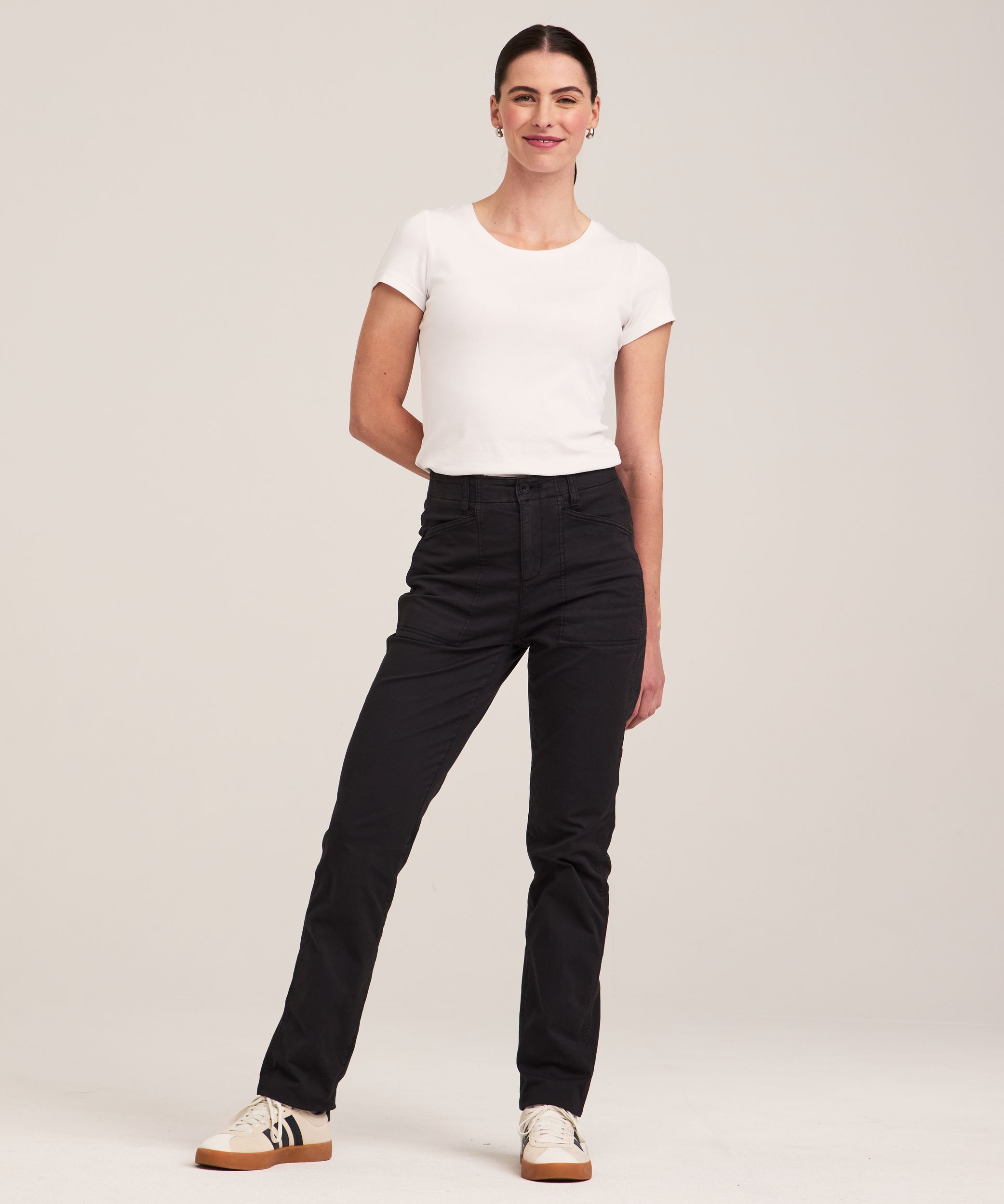 Denver Hayes Women's Garment Wash Stretch Pants