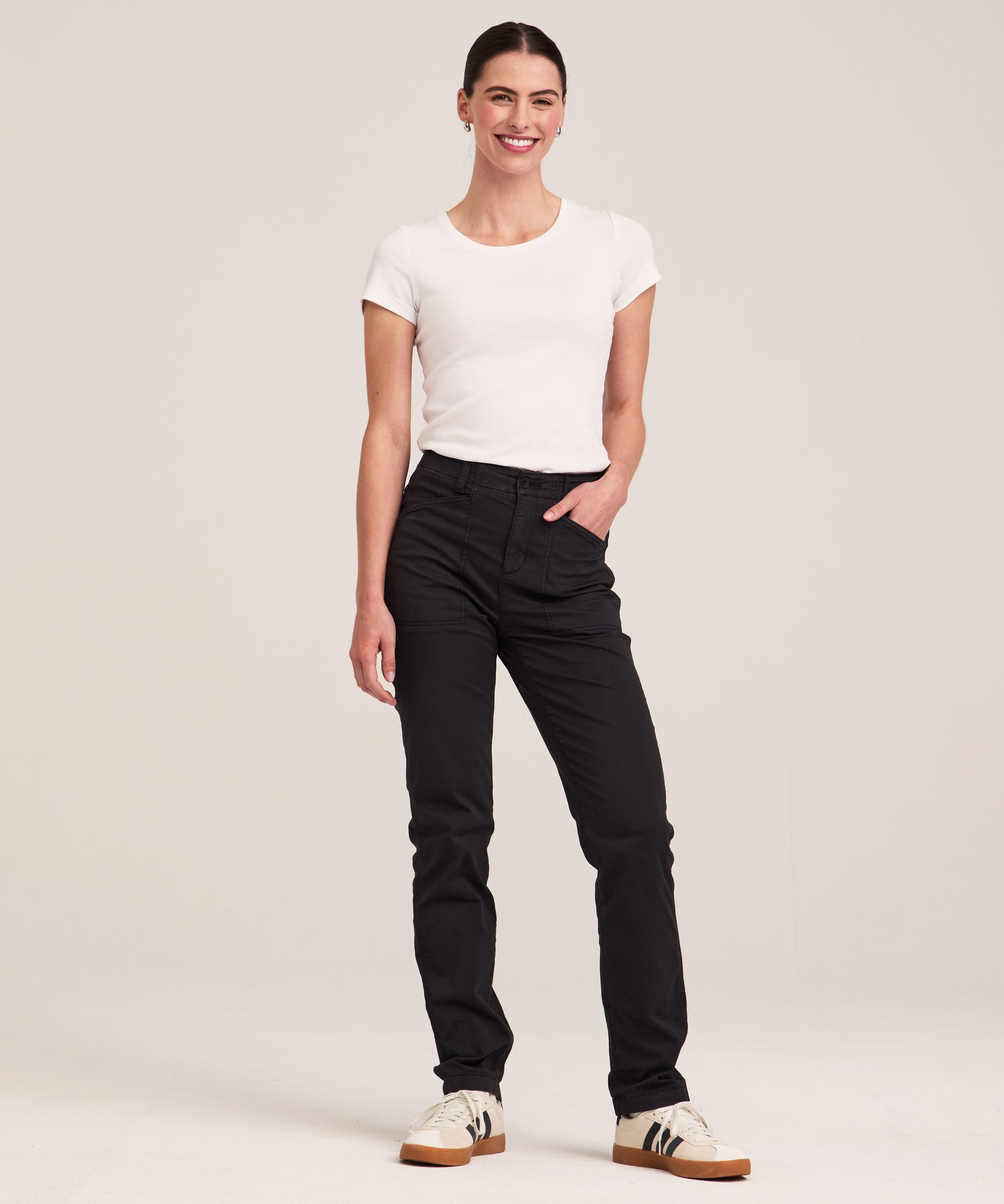 Denver Hayes Women's Garment Wash Stretch Pants