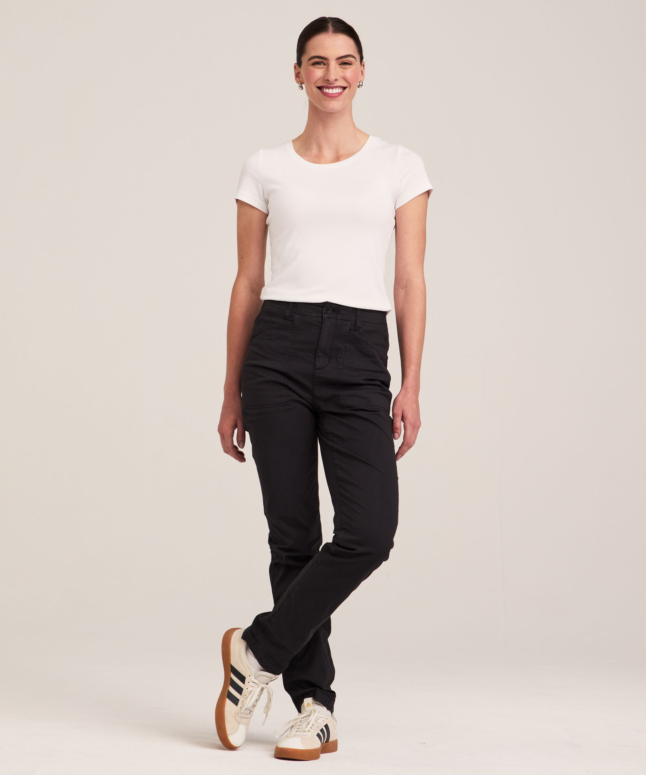 Denver Hayes Women's Garment Wash Stretch Pants