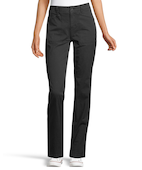 Women's Black, Flat Front, Dress Pants - 99tux