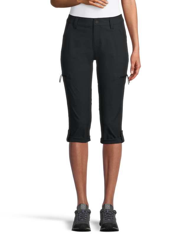 Pantalon Capri Randonnée Eddie Bauer – Femme – Taille 4 – Noir – Nylon/spandex