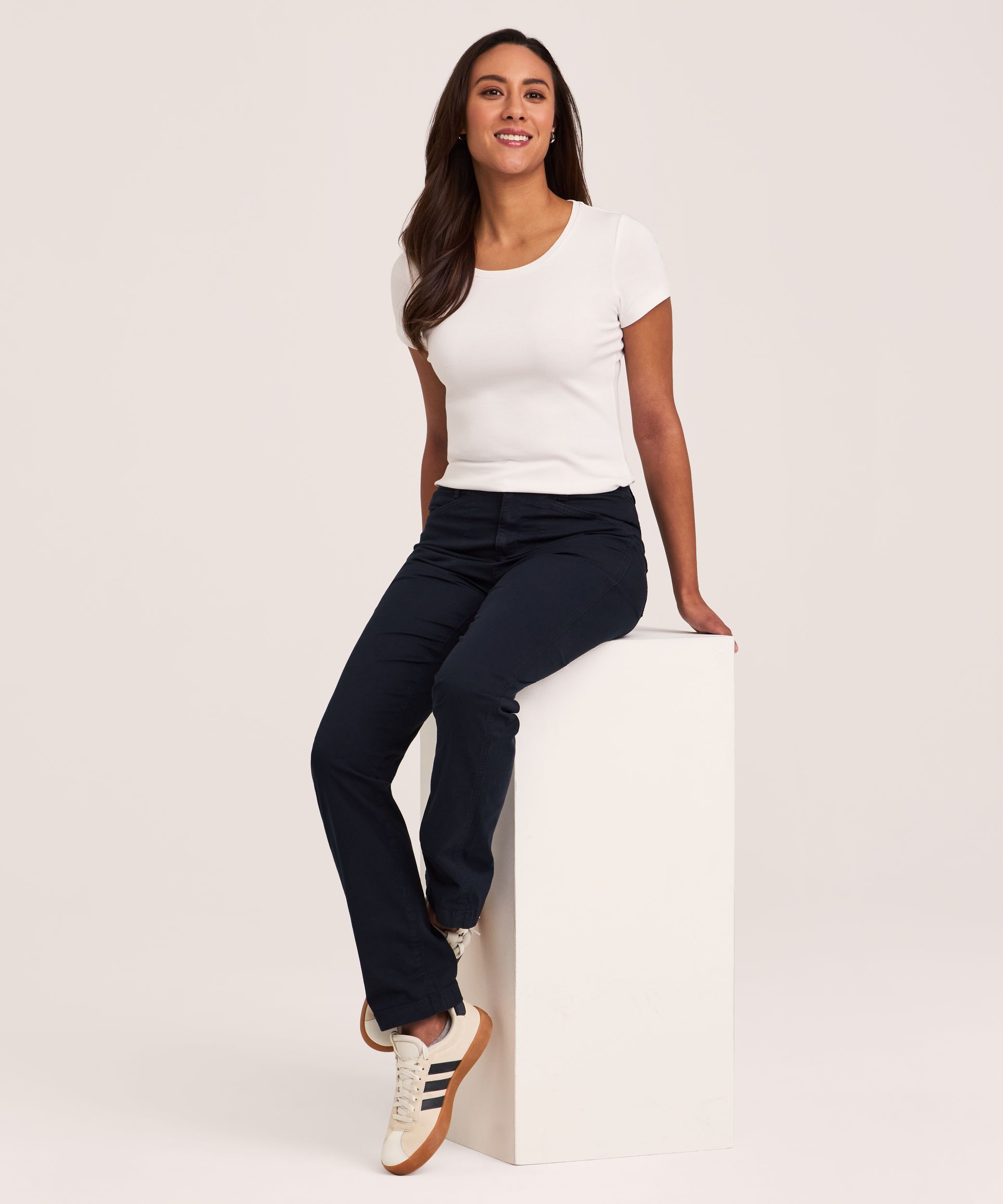 Denver Hayes Women's Garment Wash Stretch Pants